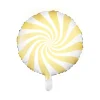 Yellow Swirly Lollipop Foil Balloon 14in