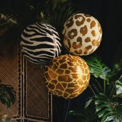 Zebra Stripe Round Foil Balloon 19.7in
