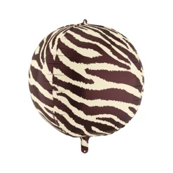 Zebra Stripe Round Foil Balloon 19.7in